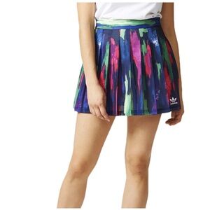 Adidas Women's Colorful Pleated Mini Skirt